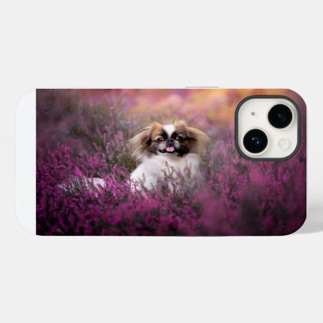 Coques Case-Mate iPhone Animaux de bébés cutest | Pekingese Puppy (Verso (horizontal))