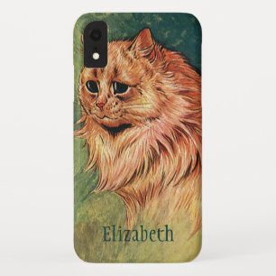 Coques Pour iPhone Animaux de compagnie vintage, chat orange à poils 