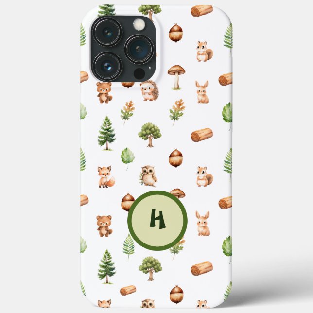 Coques Case-Mate iPhone Animaux forestiers personnalisés (Verso)