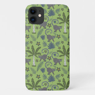 Case-Mate iPhone Case Animaux tropicaux sans soudure motif vert et gris