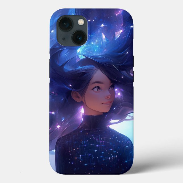 Coques Case-Mate iPhone Anime Girl Fabriquée En Étoiles (Verso)
