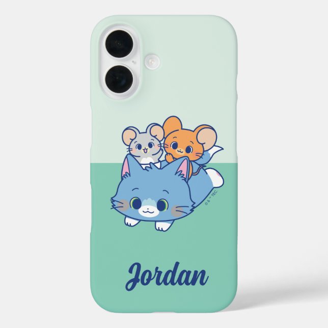 Coques Case-Mate iPhone Anime Tom, Jerry et Tuffy (Verso)