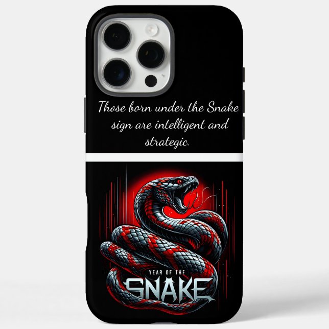 Coques Case-Mate iPhone Année du serpent en Chine 2025 (Verso)