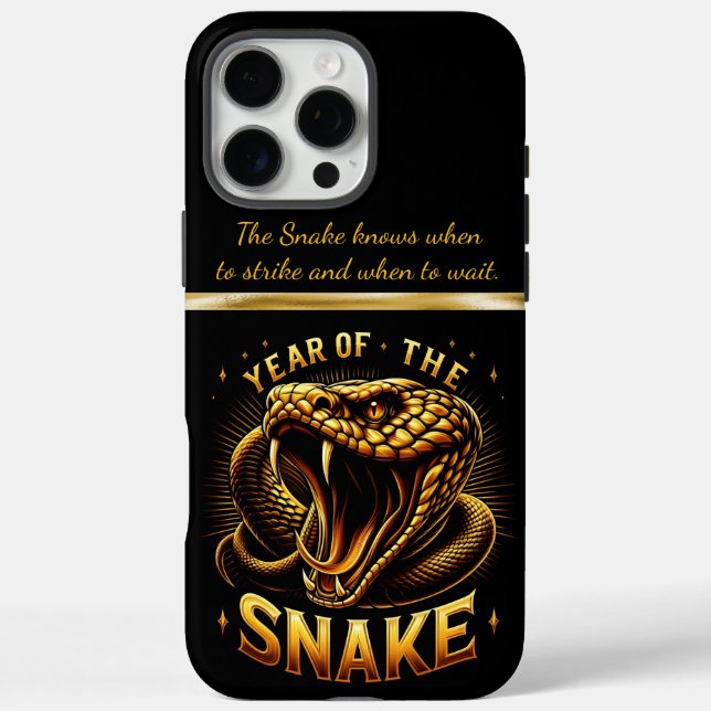 Coques Case-Mate iPhone Année du serpent : Nouvel an chinois 2025 (Verso)