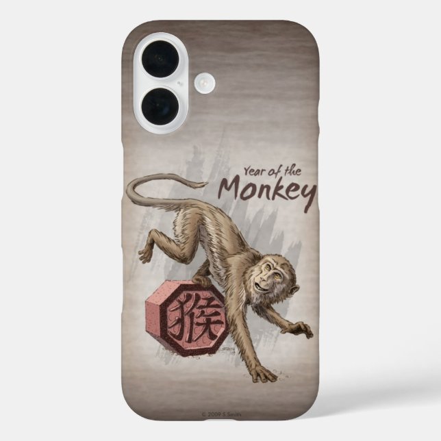 Coques Case-Mate iPhone Année du singe Zodiaque chinois (Verso)