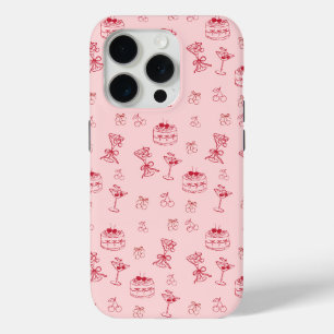Coque iPhone 15 Pro Anniversaire Cerise sur le Gâteau