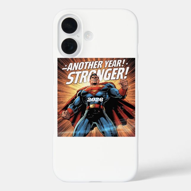 Coques Case-Mate iPhone Another Year Stronger! Superhero New Year Design w (Verso)