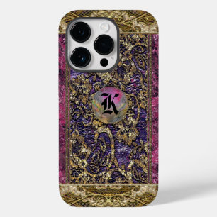 Coque Pour iPhone 14 Pro Anselme Kean Élégant Monogramme victorien