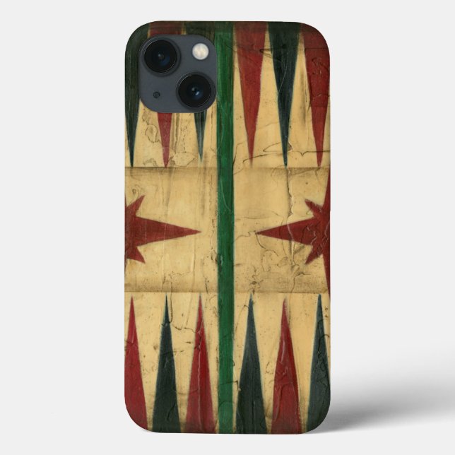 Coques Case-Mate iPhone Antique Backgammon Game Board par Ethan Harper (Verso)