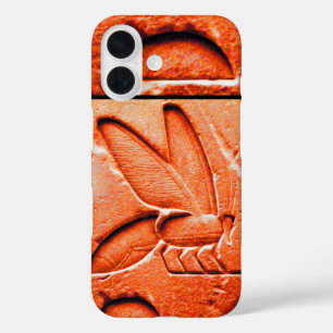 Coques iPhone 16 ANTIQUE EGYPTIENNE HONEY BEE BEEKEEPER Rouge