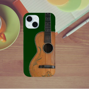 Coque Pour iPhone 15 Antique Guitare acoustique du début des années 190