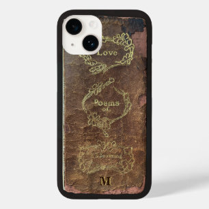 Coque Pour iPhone 14 Antique Livre Love Poems Classic Monogramme