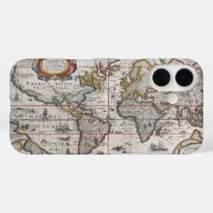Coques iPhone 16 Antique World Map