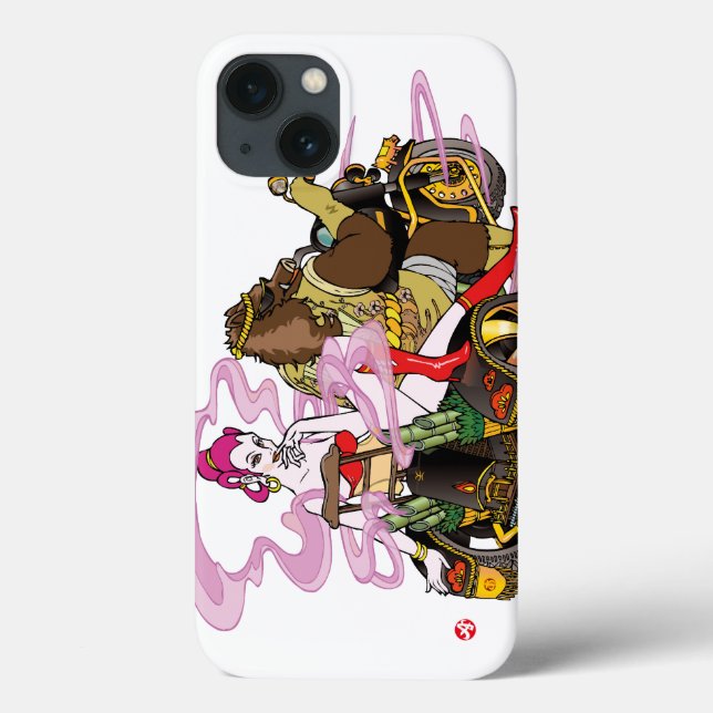 Coques Case-Mate iPhone Aokimono. Wild boar riders ノ (Verso)