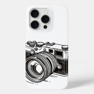 Coque iPhone 15 Pro Appareil photo reflex numérique noir Photographie 