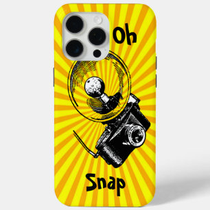 Coque iPhone 15 Pro Max Appareil photo vintage Oh Snap Sunburst
