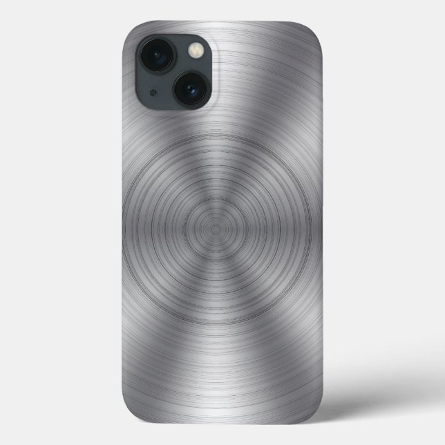 Coques Case-Mate iPhone Apparence métallique argentée cool (Verso)