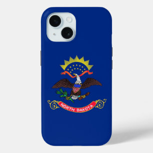 Coque Pour iPhone 15 Apple iPhone 15 Coque-Mate avec drapeau du Dakota