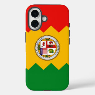 Coques iPhone 16 Apple iPhone 16 Coque-Mate avec drapeau de Los Ang