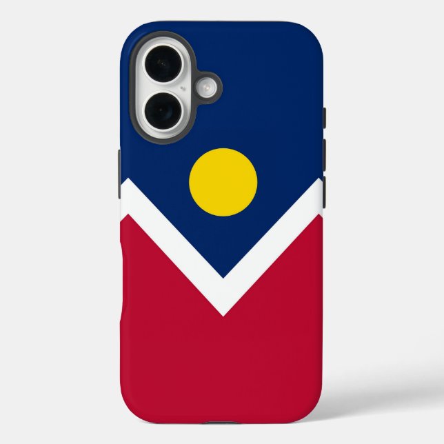 Coques Case-Mate iPhone Apple iPhone 16 Coque-Mate avec drapeau Denver (Verso)