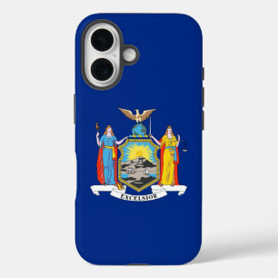 Coques iPhone 16 Apple iPhone 16 Coque-Mate avec drapeau New York