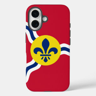 Coques iPhone 16 Apple iPhone 16 Coque-Mate avec drapeau Saint-Loui