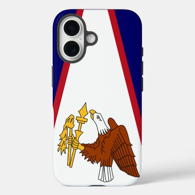 Coques Case-Mate iPhone Apple iPhone 16 Coque-Mate avec drapeau Samoa amér (Verso)