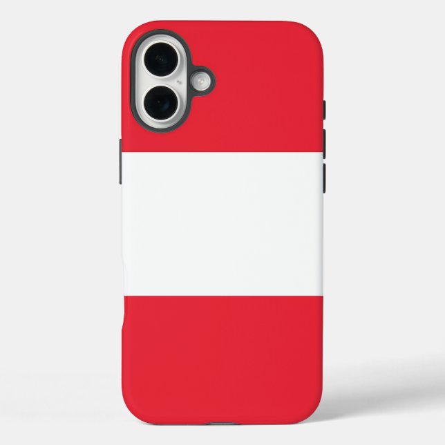 Coques Case-Mate iPhone Apple iPhone 16 Plus Mate, drapeau de l'Autriche (Verso)