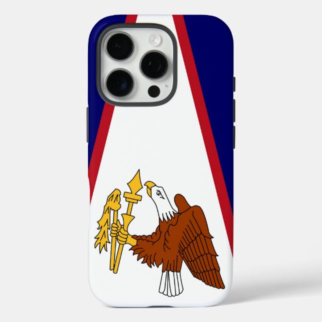 Coques Case-Mate iPhone Apple iPhone 16 Pro Coque-Mate, drapeau des Samoa  (Verso)