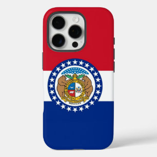 Coques iPhone 16 Pro Apple iPhone 16 Pro Coque-Mate, drapeau du Missour