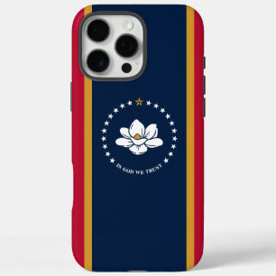 Coques iPhone 16 Pro Max Apple iPhone 16 Pro Max Coque, drapeau Mississippi