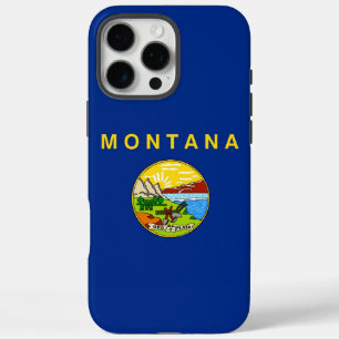 Coques iPhone 16 Pro Max Apple iPhone 16 Pro Max Coque, drapeau Montana