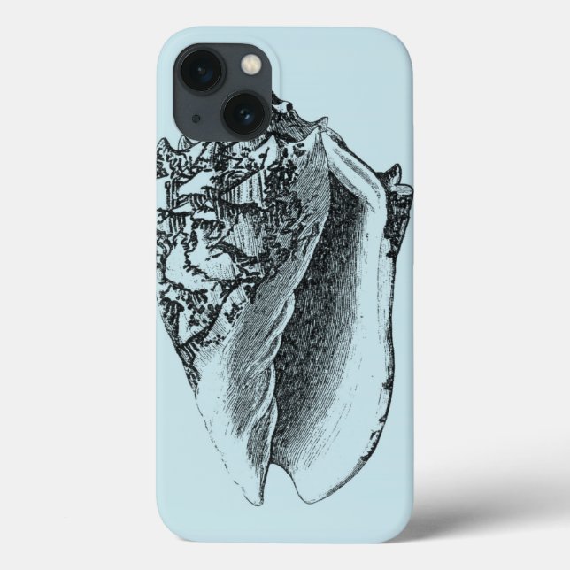 Coques Case-Mate iPhone Aqua Conch Shell (Verso)