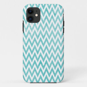 Case-Mate iPhone Case Aqua et White Chevron