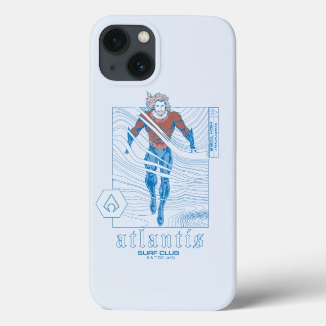 Coques Case-Mate iPhone Aquaman - Atlantis Surf Club (Verso)