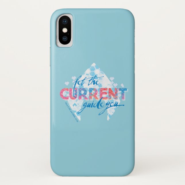 Coques Case-Mate iPhone Aquaman | Graphique Logo "Let The Current Guide Yo (Dos)