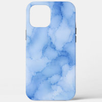 Aquarelle Abstraite Bleu Douce