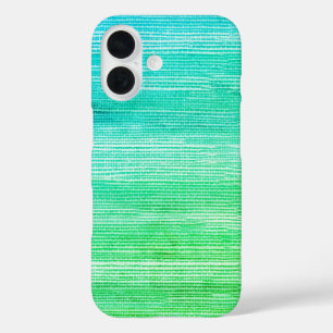 Coques iPhone 16 Aquarelle Abstraite de Seagrass Ombre Neon