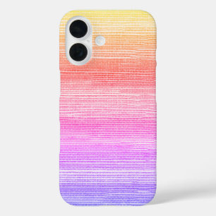 Coques iPhone 16 Aquarelle Abstraite de Seagrass Ombre Neon