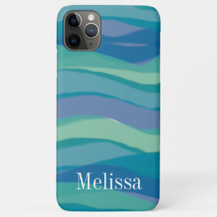 Case-Mate iPhone Case Aquarelle Abstraite moderne bleu personnalisé