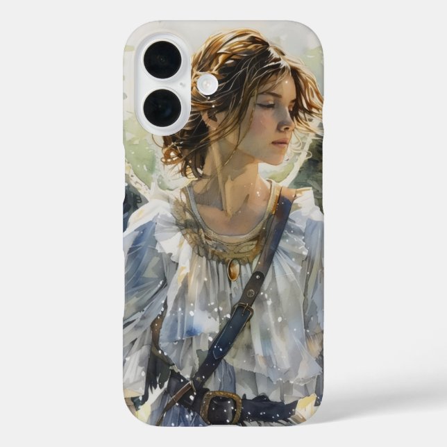 Coques Case-Mate iPhone Aquarelle Angel Girl (Verso)