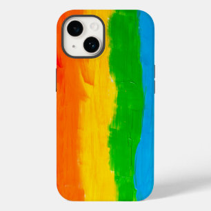 Coque Pour iPhone 14 Aquarelle arc-en-ciel drapeau de la fierté LGBT