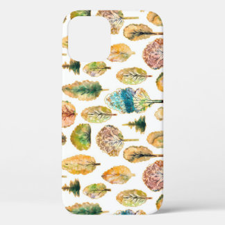 Case-Mate iPhone Case Aquarelle automne arbres, motif sans soudure.
