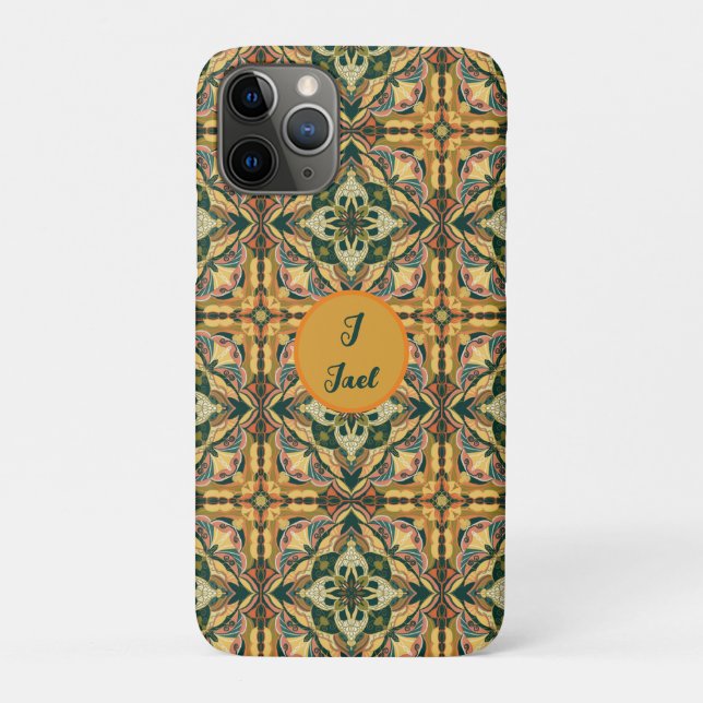 Coques Case-Mate iPhone Aquarelle Azulejo Espagnol Carrelage personnalisé (Dos)