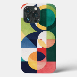 Case-Mate iPhone Case Aquarelle Bauhaus - Boîtier de téléphone vert géom