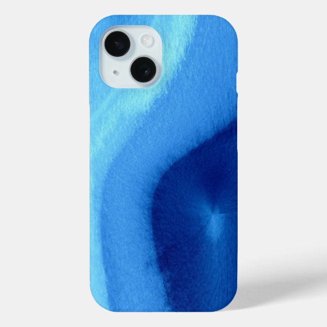 Coques Case-Mate iPhone Aquarelle Bleu Agate | Téléphone Abstrait (Verso)