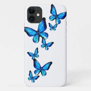 Case-Mate iPhone Case Aquarelle bleu papillon