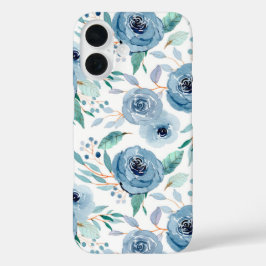 Coques iPhone 16 Aquarelle bleu vert