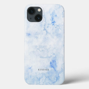 Case-Mate iPhone Case Aquarelle Bleue Élégante