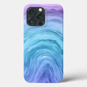 Case-Mate iPhone Case Aquarelle bleue Ombre Motif Agate II